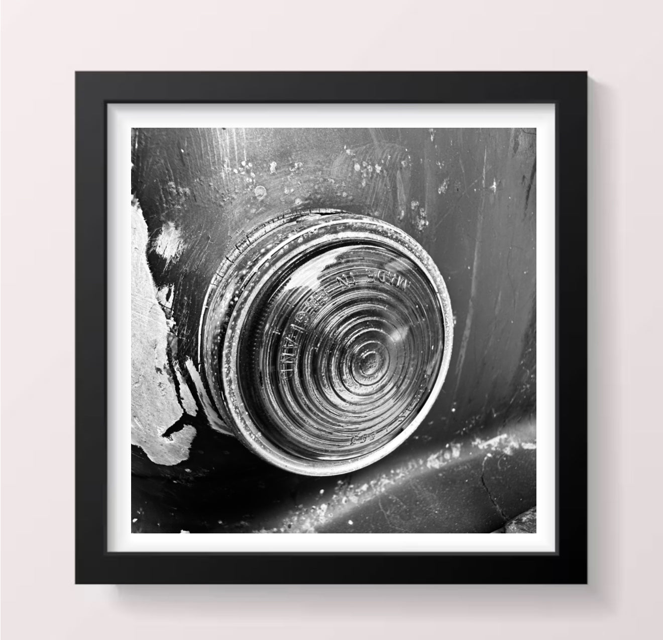 Classic Mk2 Jaguar Rear Indicator - Black Framed Print