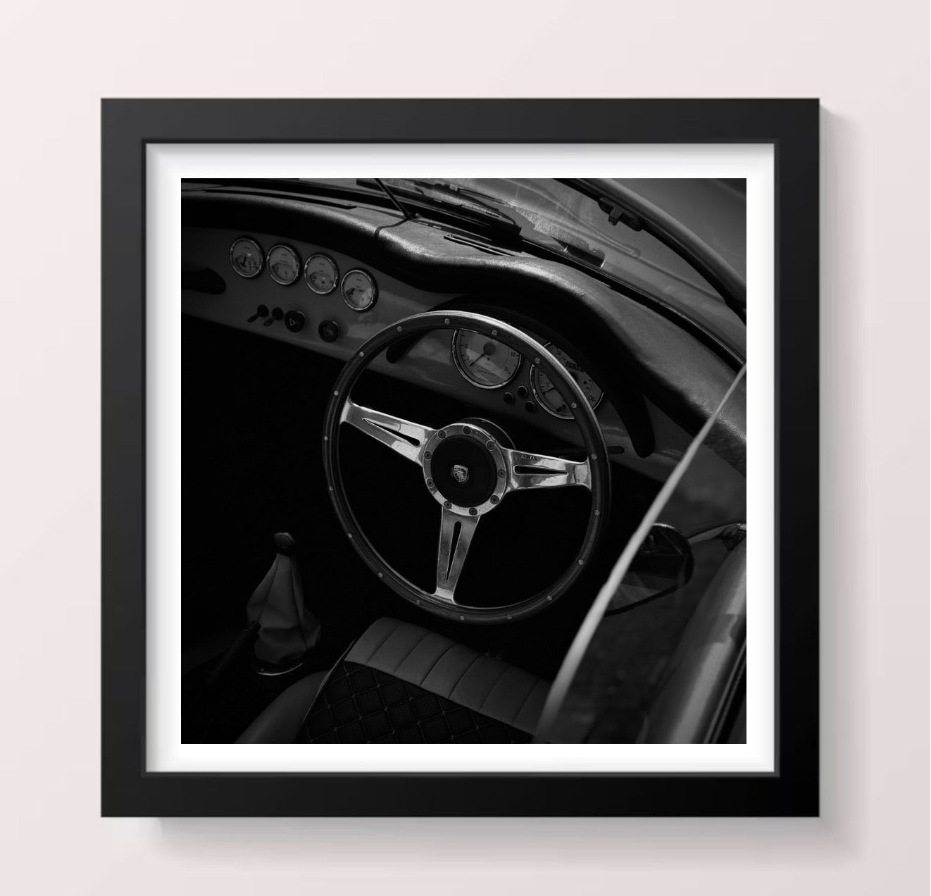 Classic Porsche Interior - Black Framed Printed Picture