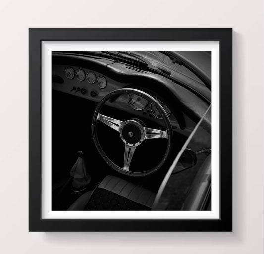 Classic Porsche Interior - Black Framed Printed Picture