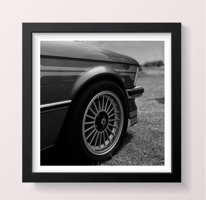 BMW Front Wheel - Black Framed Printed Picture