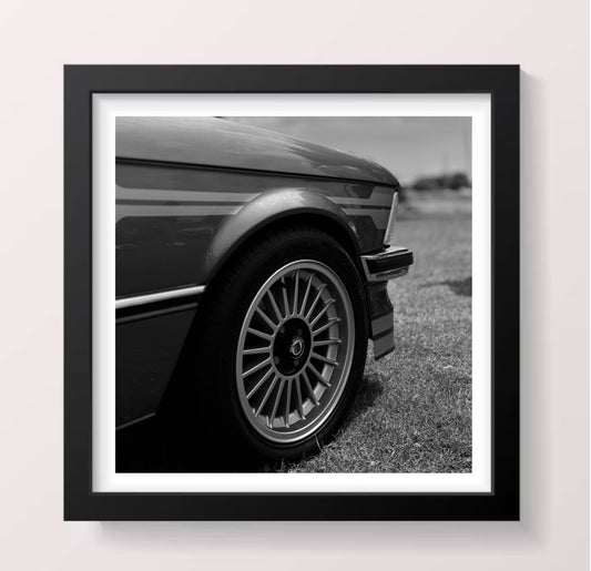 BMW Front Wheel - Black Framed Printed Picture