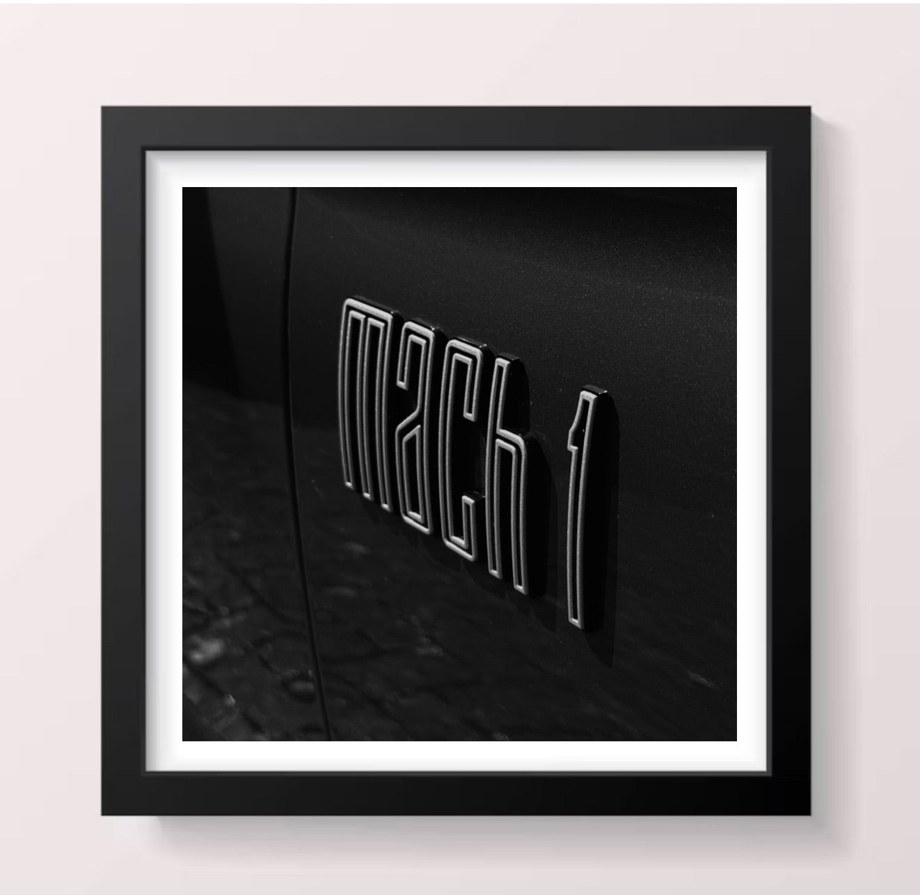 Ford Mustang Mach 1 - Black Framed Printed Picture