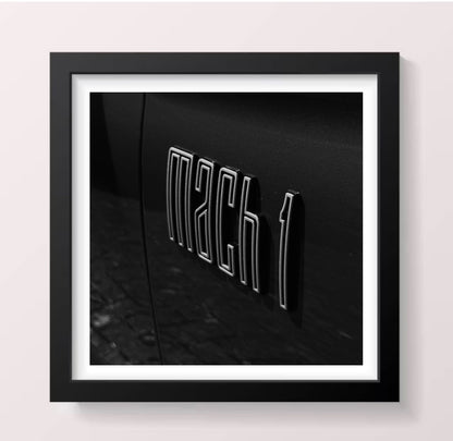Ford Mustang Mach 1 - Black Framed Printed Picture