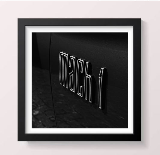 Ford Mustang Mach 1 - Black Framed Printed Picture